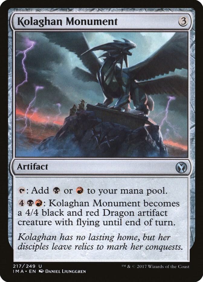 Kolaghan Monument 217 card from Iconic Masters