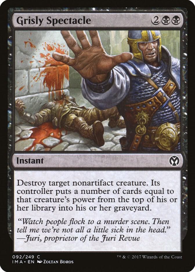 Grisly Spectacle 92 card from Iconic Masters