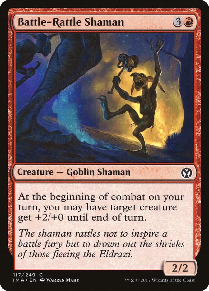 Battle-Rattle Shaman 117 card from Iconic Masters