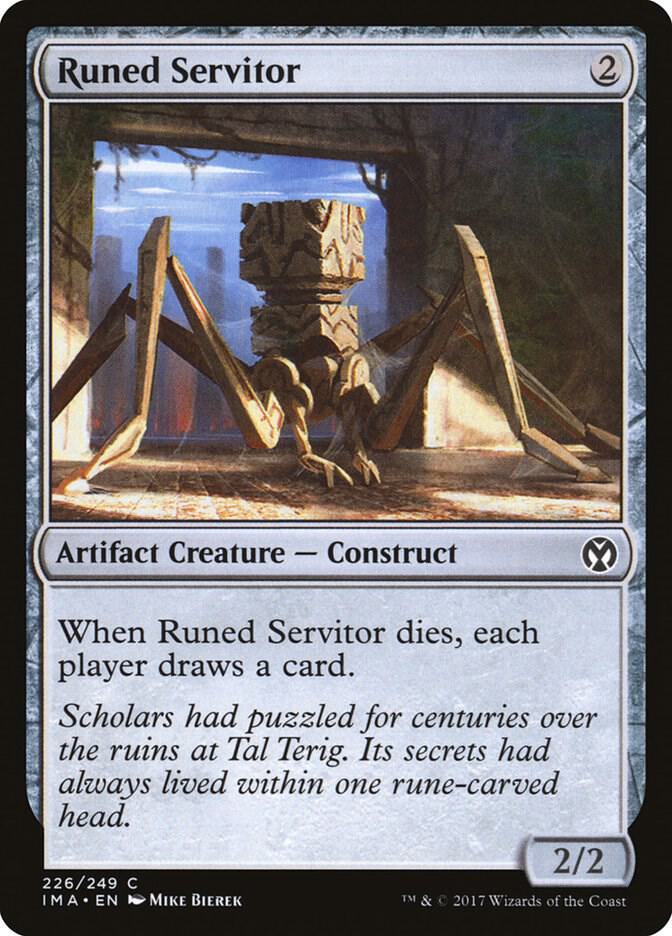 Runed Servitor 226 card from Iconic Masters