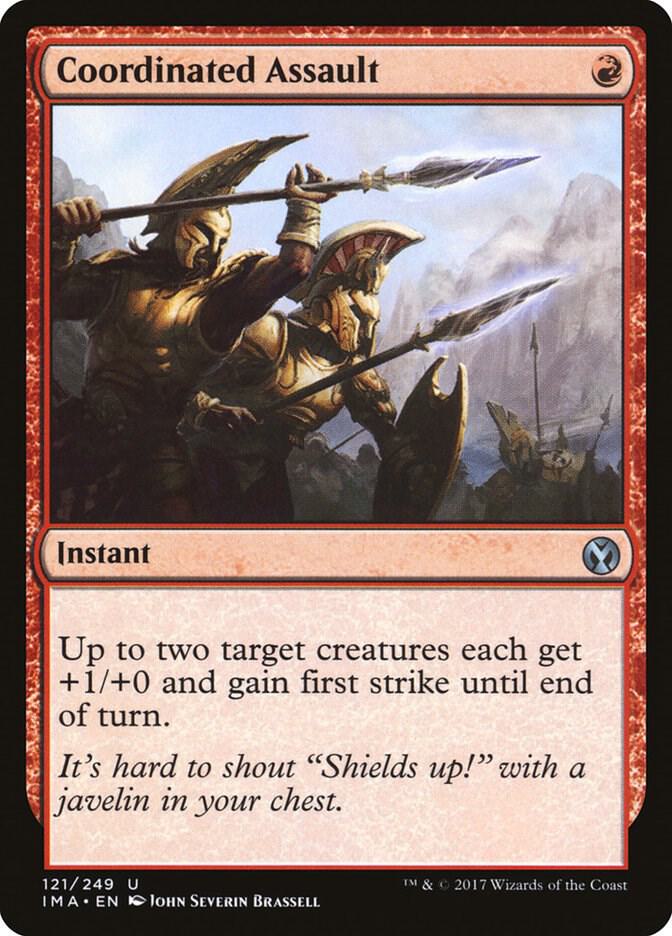 Coordinated Assault 121 card from Iconic Masters