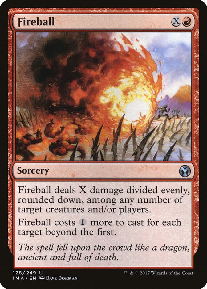 Fireball 128 card from Iconic Masters