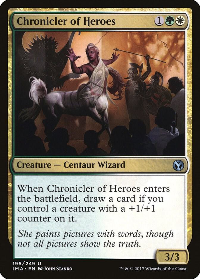 Chronicler of Heroes 196 card from Iconic Masters