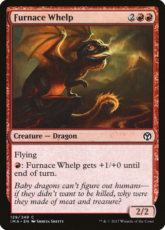 Furnace Whelp 129 card from Iconic Masters