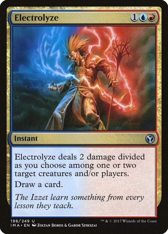 Electrolyze 198 card from Iconic Masters