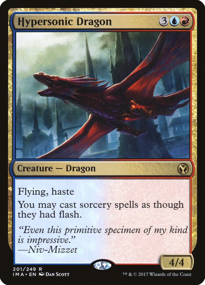 Hypersonic Dragon 201 card from Iconic Masters