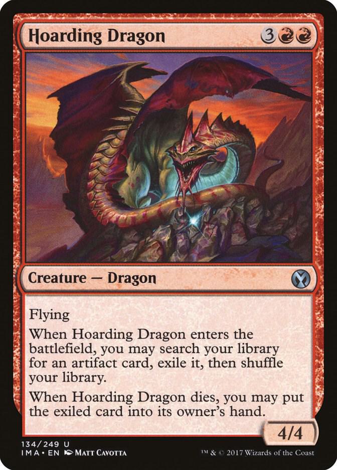 Hoarding Dragon 134 card from Iconic Masters