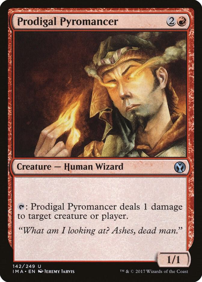 Prodigal Pyromancer 142 card from Iconic Masters