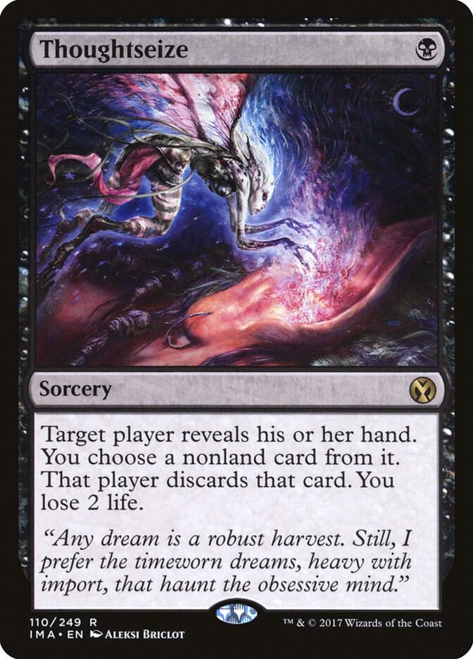 Thoughtseize 110 card from Iconic Masters