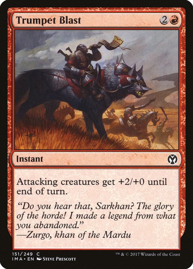 Trumpet Blast 151 card from Iconic Masters