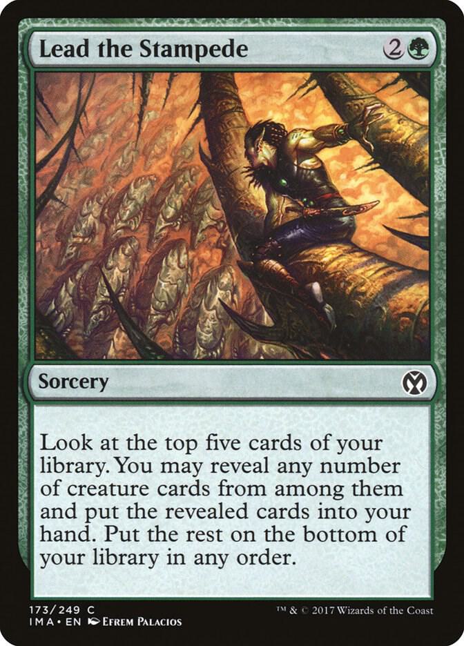 Lead the Stampede 173 card from Iconic Masters