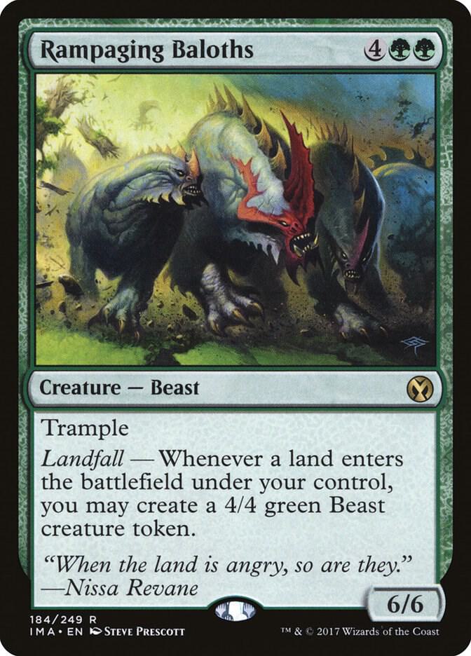 Rampaging Baloths 184 card from Iconic Masters