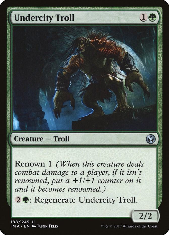 Undercity Troll 188 card from Iconic Masters