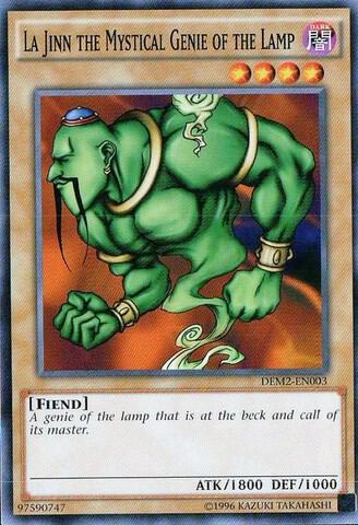 La Jinn the Mystical Genie of the Lamp DEM2-EN003 card from Demo Deck 2015