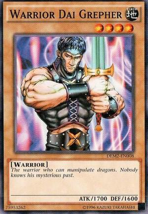 Warrior Dai Grepher DEM2-EN008 card from Demo Deck 2015