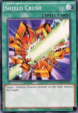Shield Crush DEM2-EN015 card from Demo Deck 2015
