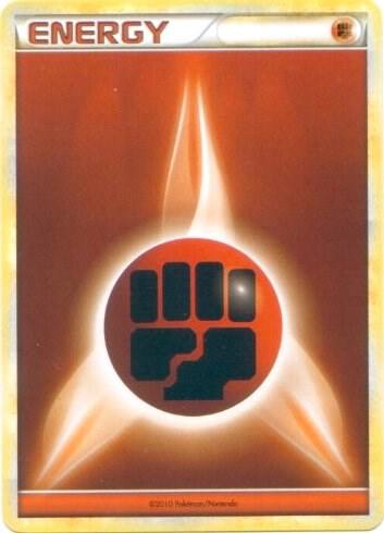 Fighting Energy (2010 Unnumbered HGSS Style Non-Holo) card from League & Championship Cards