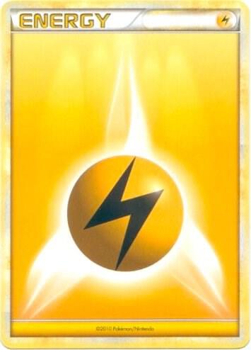 Lightning Energy (2010 Unnumbered HGSS Style Non-Holo) card from League & Championship Cards