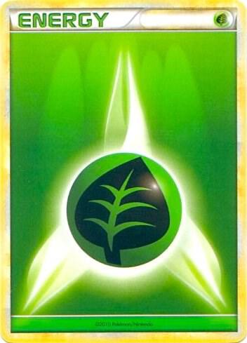 Grass Energy (2010 Unnumbered HGSS Style Non-Holo) card from League & Championship Cards