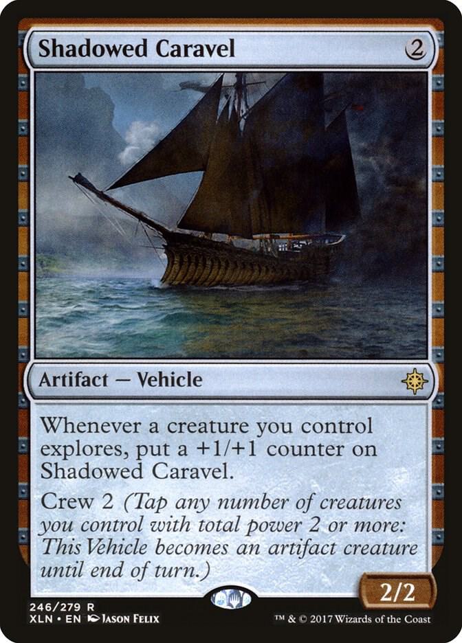 Shadowed Caravel 246 card from Ixalan