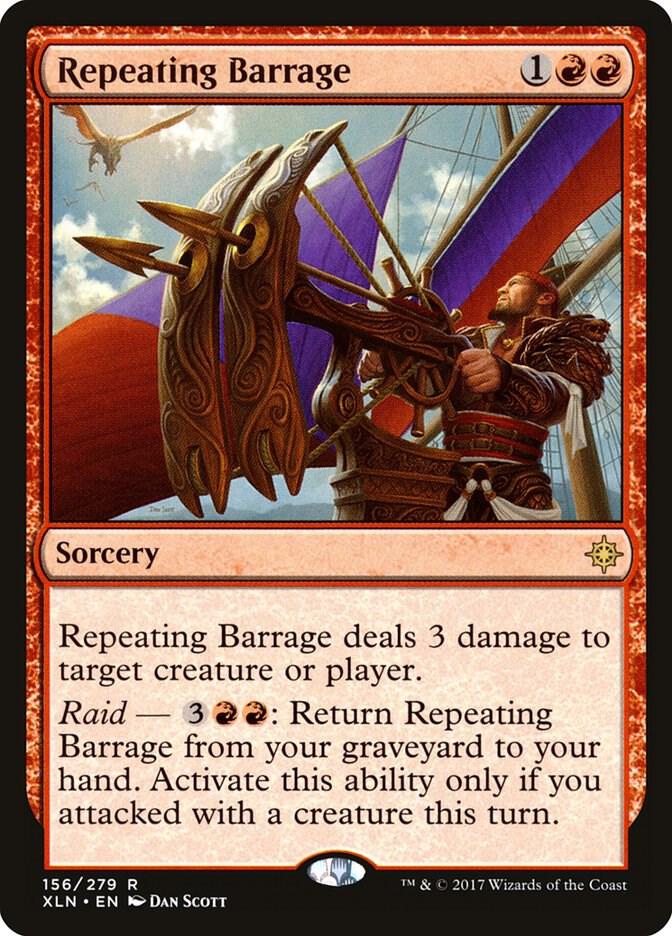 Repeating Barrage 156 card from Ixalan