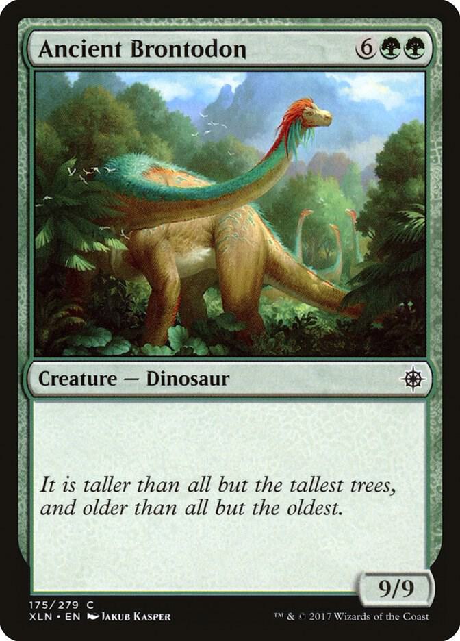 Ancient Brontodon 175 card from Ixalan