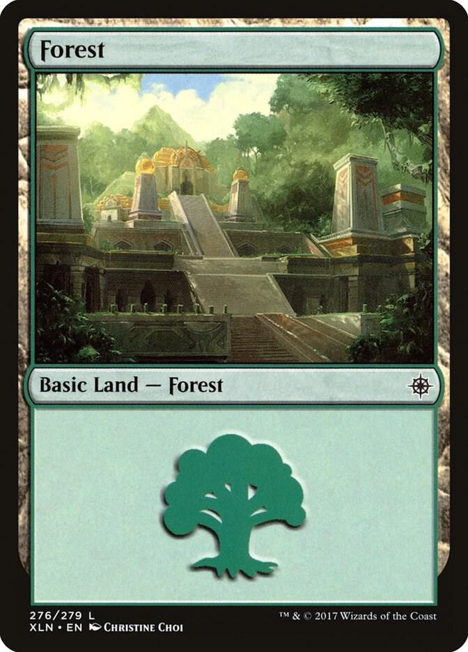 Forest 276 card from Ixalan