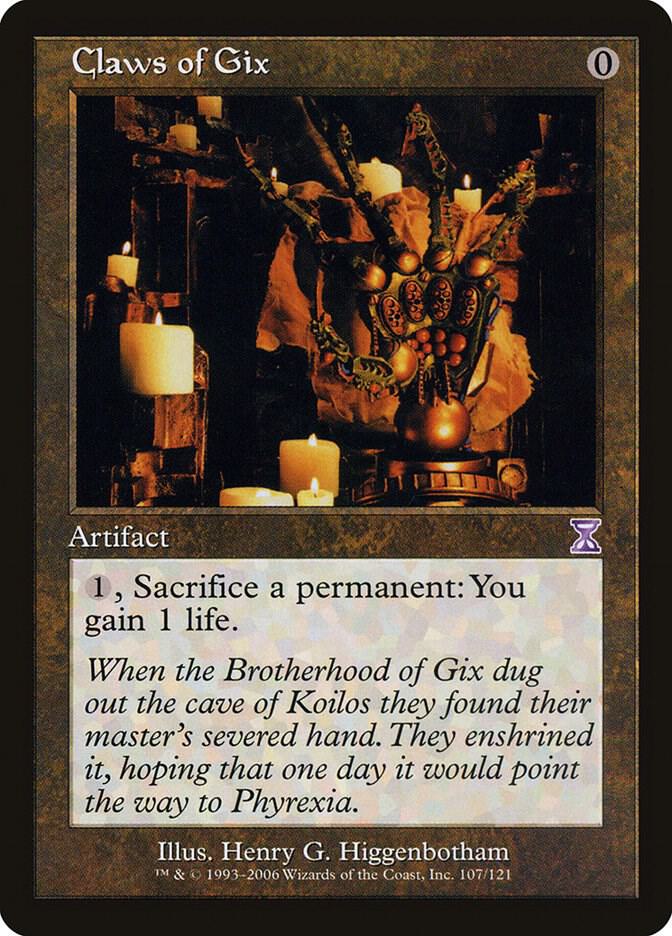 Claws of Gix 107 card from Timeshifted
