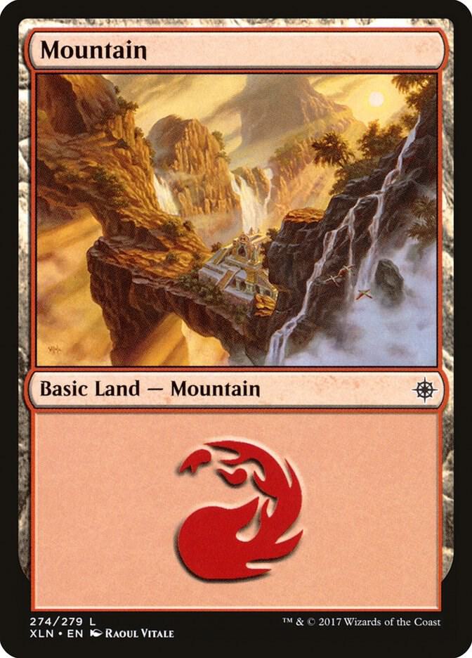 Mountain 274 card from Ixalan