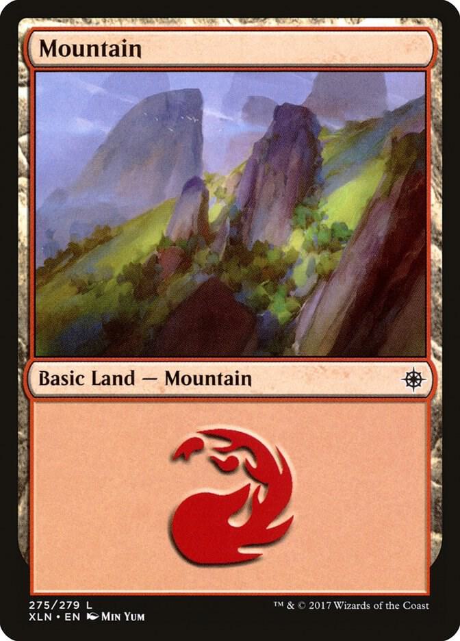 Mountain 275 card from Ixalan