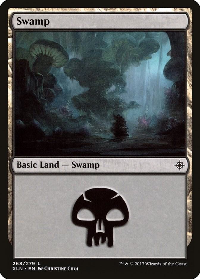 Swamp 268 card from Ixalan
