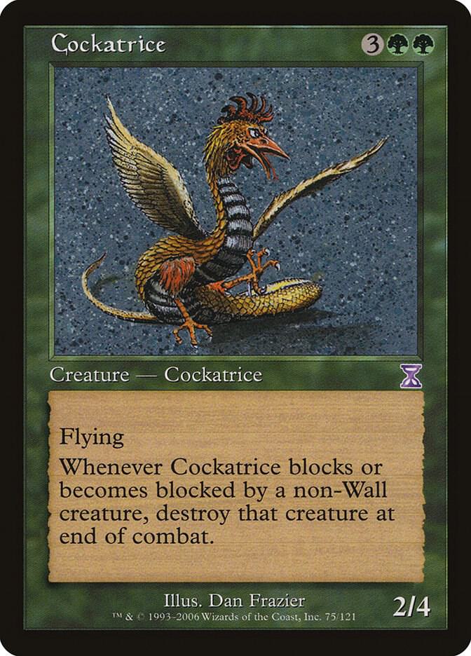 Cockatrice 75 card from Timeshifted