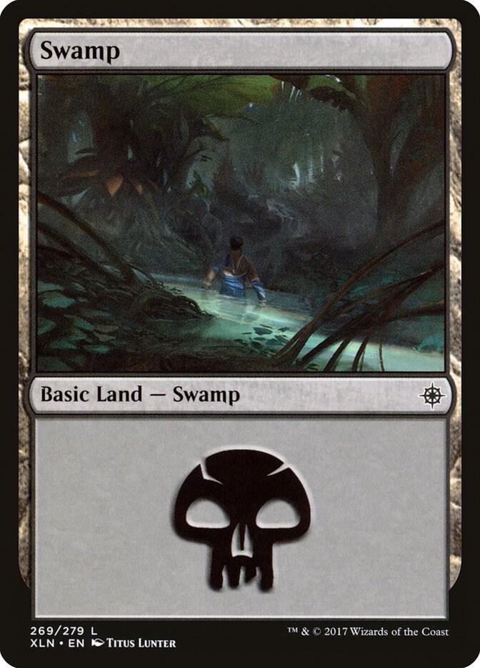 Swamp 269 card from Ixalan