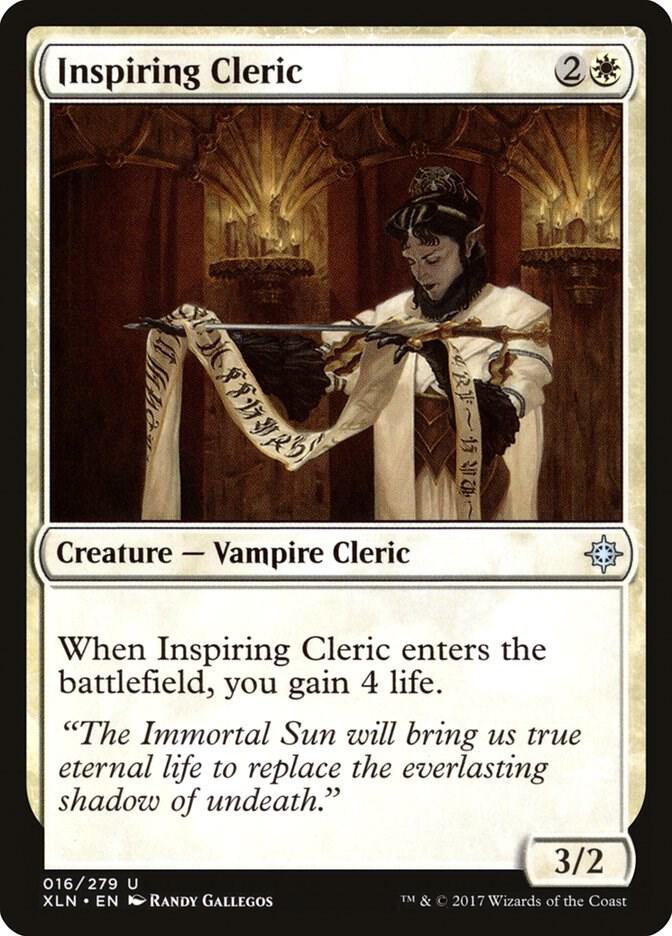 Inspiring Cleric 16 card from Ixalan
