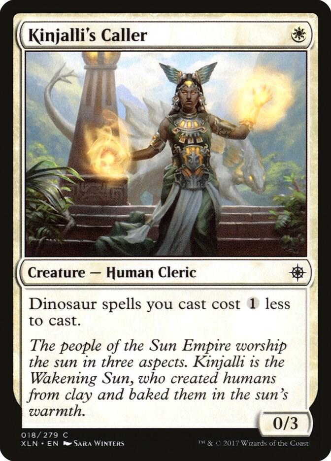 Kinjalli's Caller 18 card from Ixalan