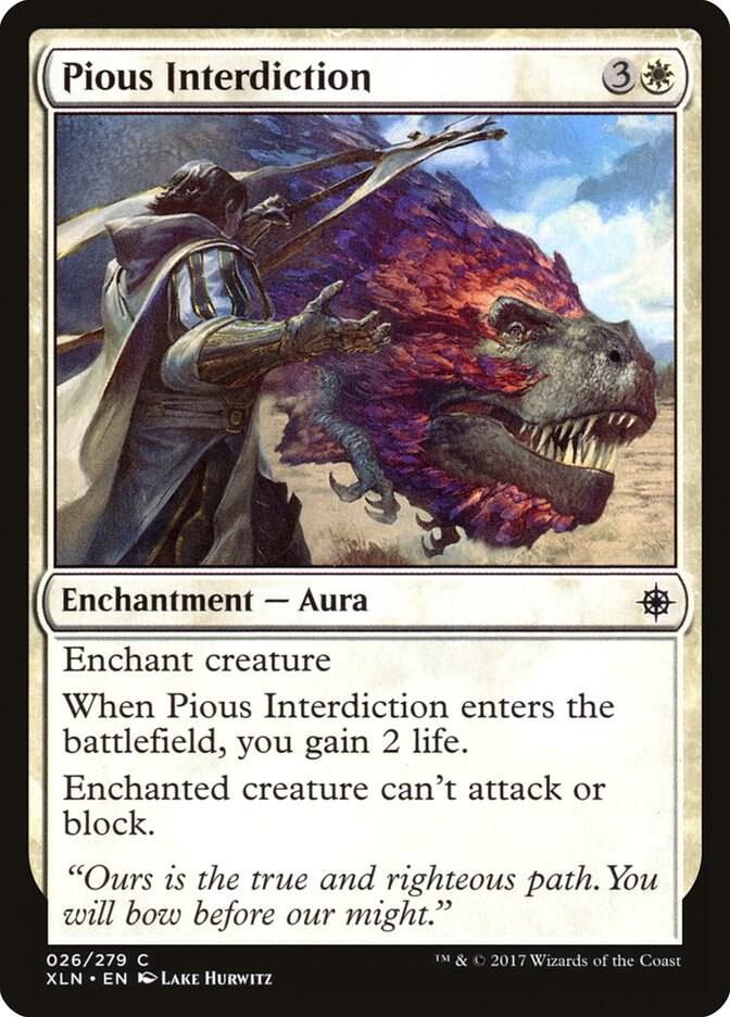 Pious Interdiction 26 card from Ixalan
