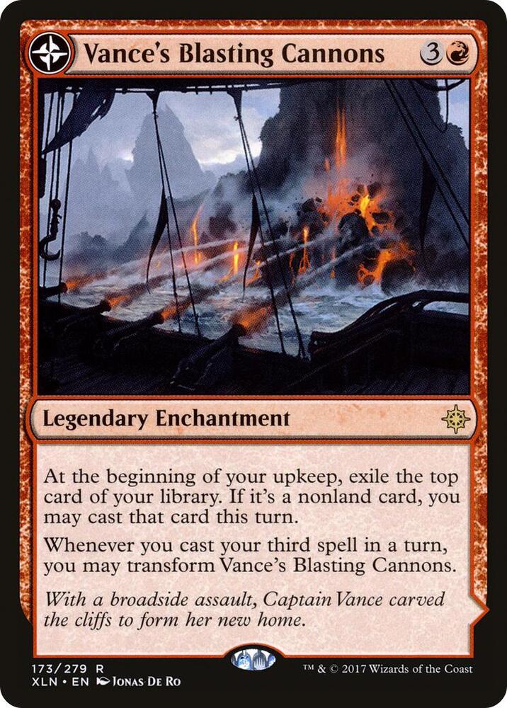 Vance's Blasting Cannons 173 card from Ixalan