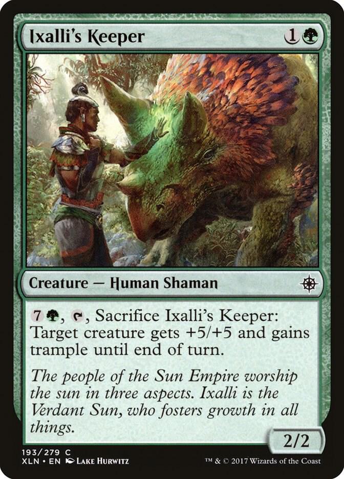 Ixalli's Keeper 193 card from Ixalan