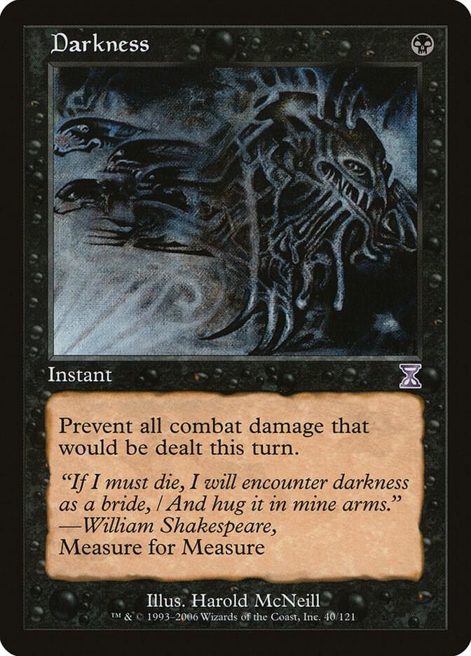 Darkness 40 card from Timeshifted