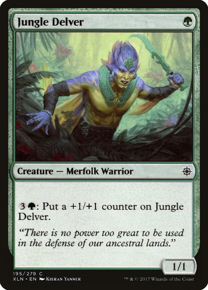 Jungle Delver 195 card from Ixalan