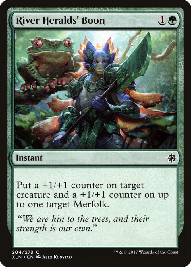 River Heralds' Boon 204 card from Ixalan