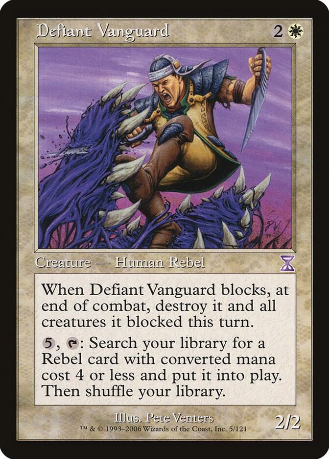 Defiant Vanguard 5 card from Timeshifted