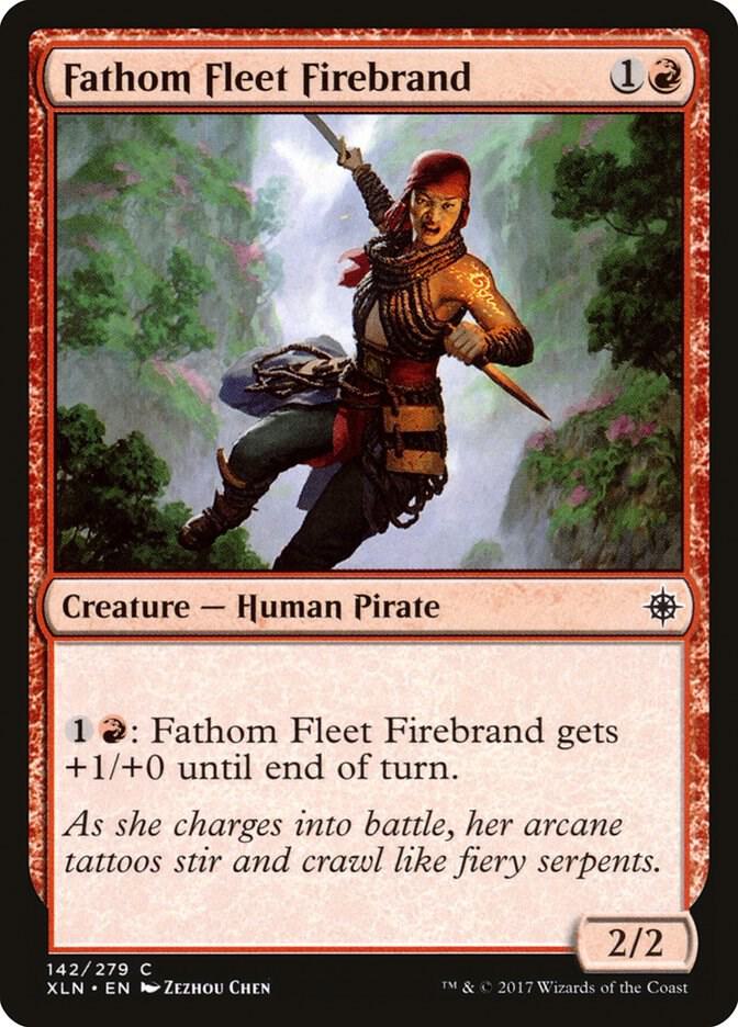 Fathom Fleet Firebrand 142 card from Ixalan