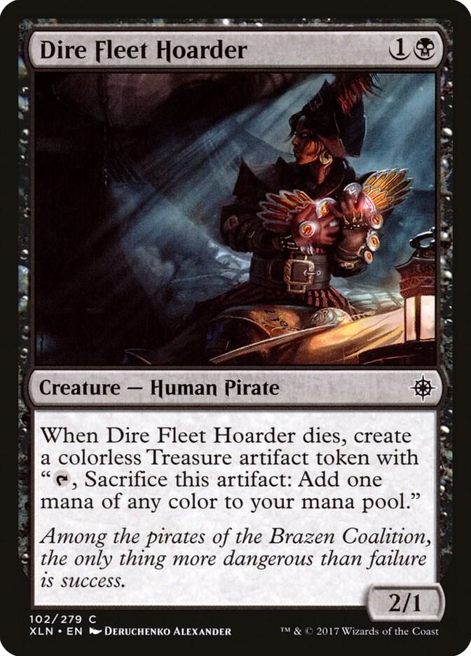Dire Fleet Hoarder 102 card from Ixalan