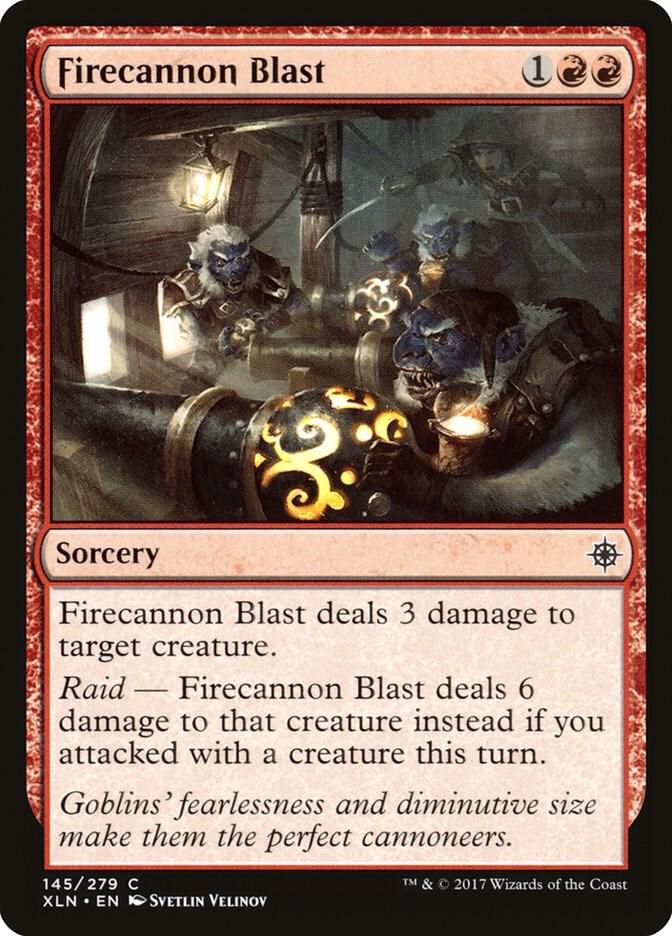 Firecannon Blast 145 card from Ixalan