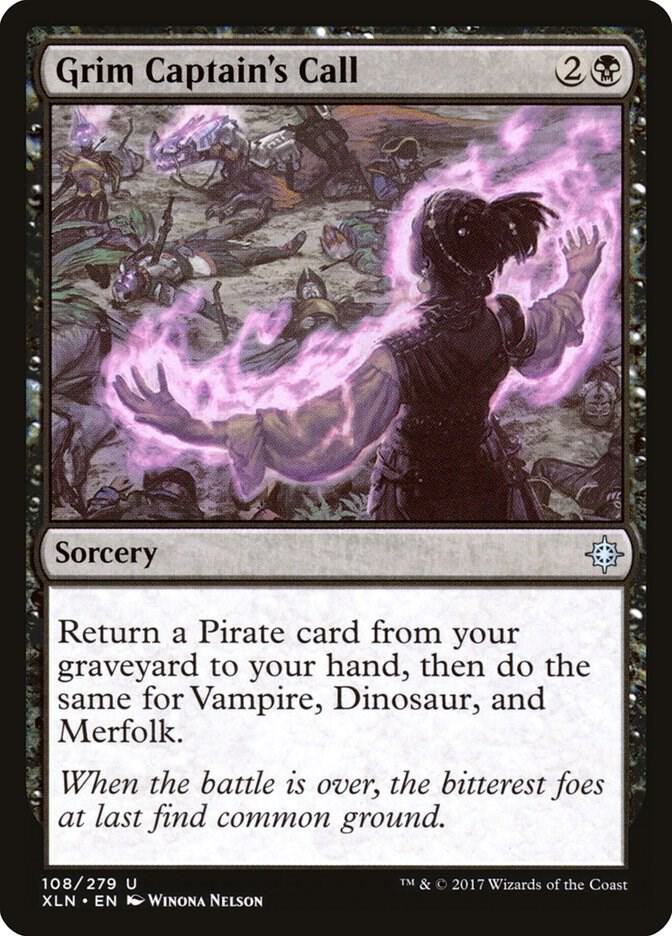 Grim Captain's Call 108 card from Ixalan