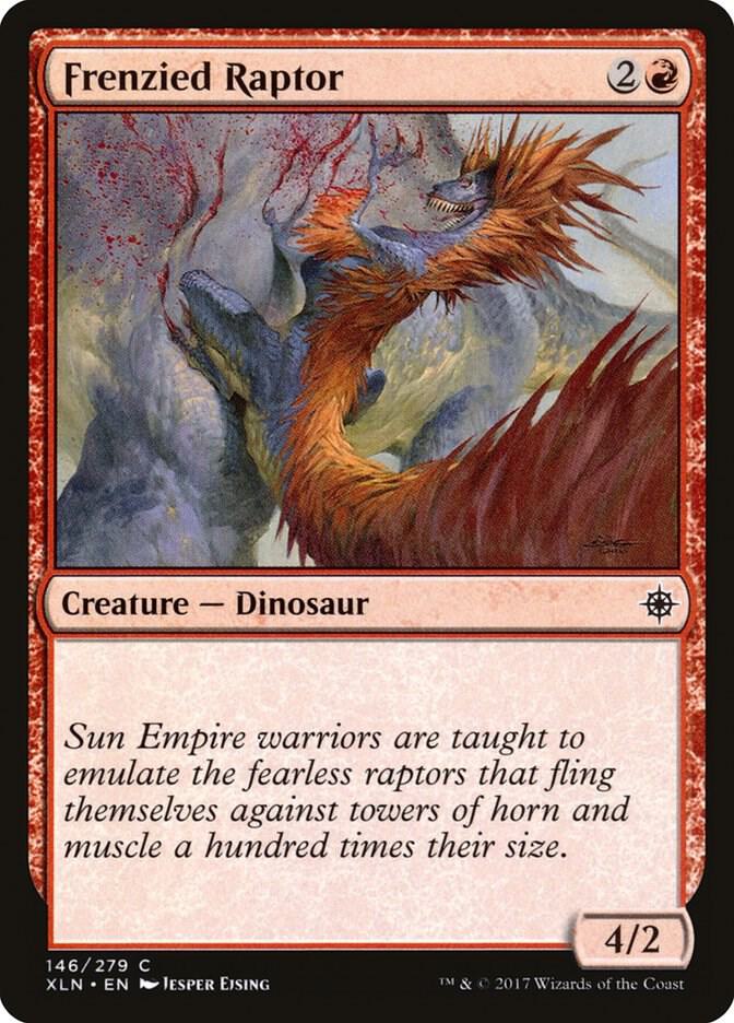 Frenzied Raptor 146 card from Ixalan