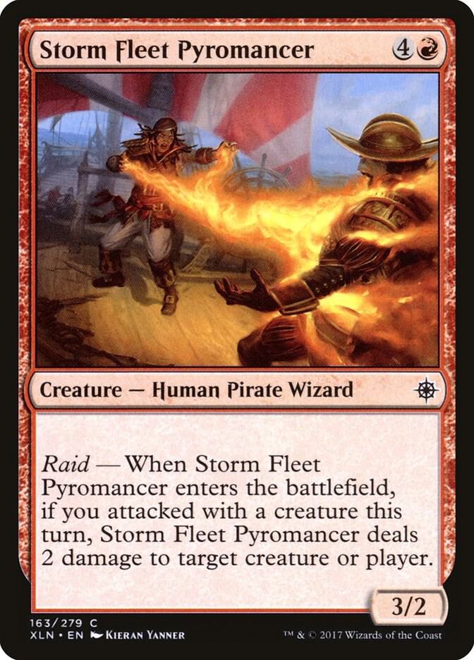 Storm Fleet Pyromancer 163 card from Ixalan