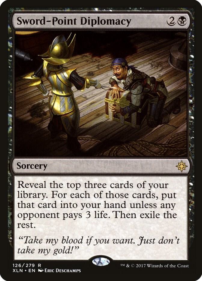 Sword-Point Diplomacy 126 card from Ixalan