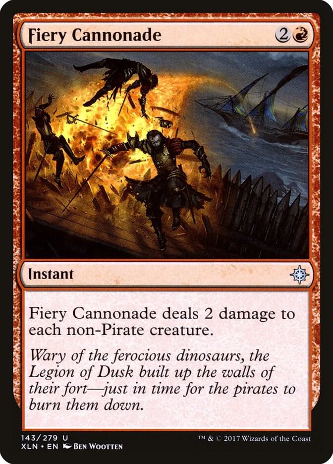 Fiery Cannonade 143 card from Ixalan